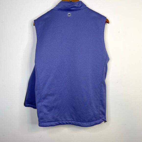 Peter Millar Quilted Reversible Lightweight Vest Navy Blue Purple Golf Mens L - Picture 8 of 17